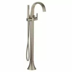 HGTV HOME By Sherwin-Williams Moen Doux 1-Handle Freestanding Bathtub Faucet With Hand Shower