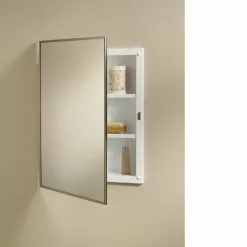 Jensen Styleline 16-in X 22-in Rectangle Recessed Mirrored Medicine Cabinet