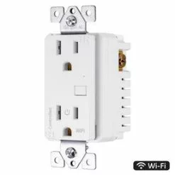 GE Wi-Fi Smart Switch White 15-amp Duplex Residential/Commercial Outlet