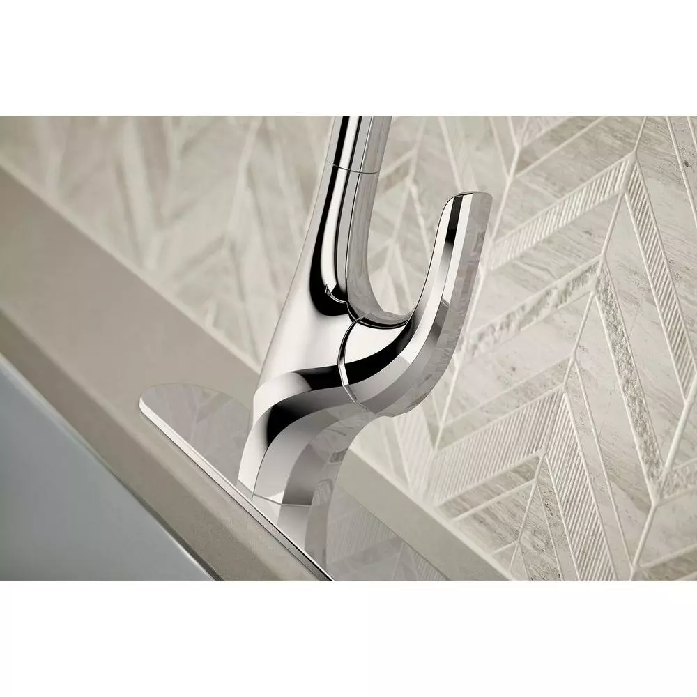 In Stock Hardwarestore Delivery Trielle Single-Handle Pull-Down Sprayer Kitchen Faucet In Chrome 10 In Stock Hardwarestore Delivery Trielle Single-Handle Pull-Down Sprayer Kitchen Faucet In Chrome - Image 8