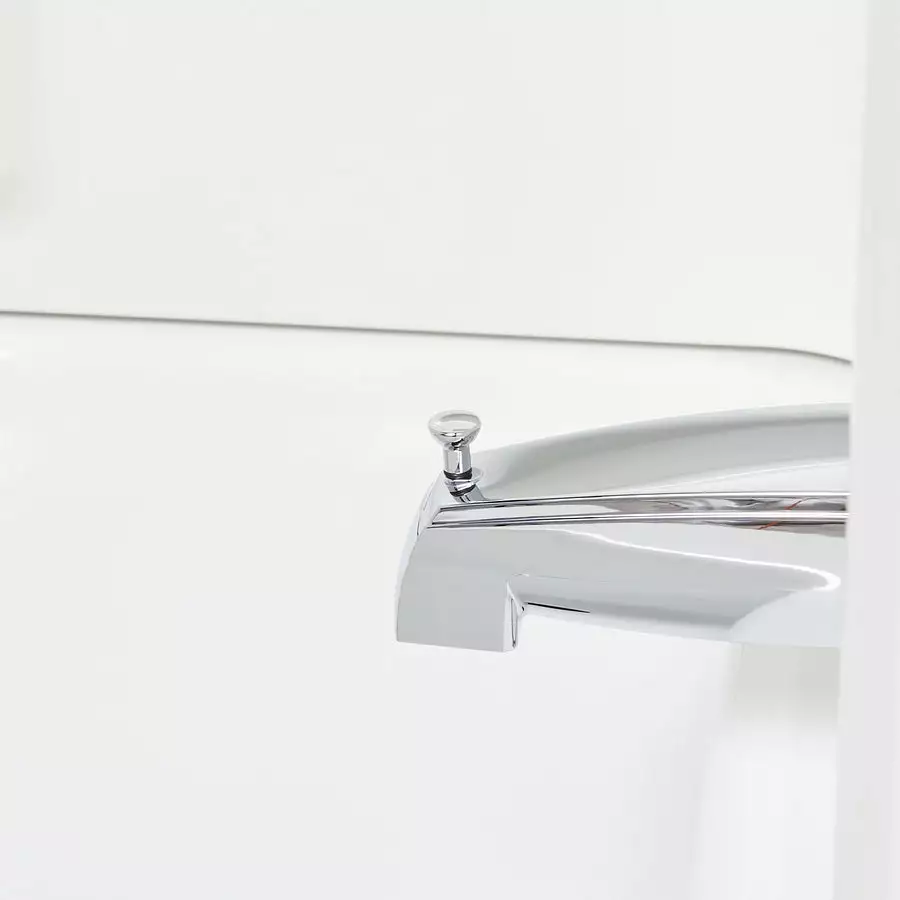 Delta Chrome Bathtub Spout With Diverter 6 Delta Chrome Bathtub Spout With Diverter - Image 4