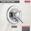 Delta 0.5-in Chrome Bathtub/Shower Mixer