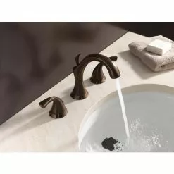 Delta Addison Venetian Bronze 2-handle Widespread WaterSense Bathroom Sink Faucet With Drain -Bath and Faucet shop 034449597289 04942815 1800x1800