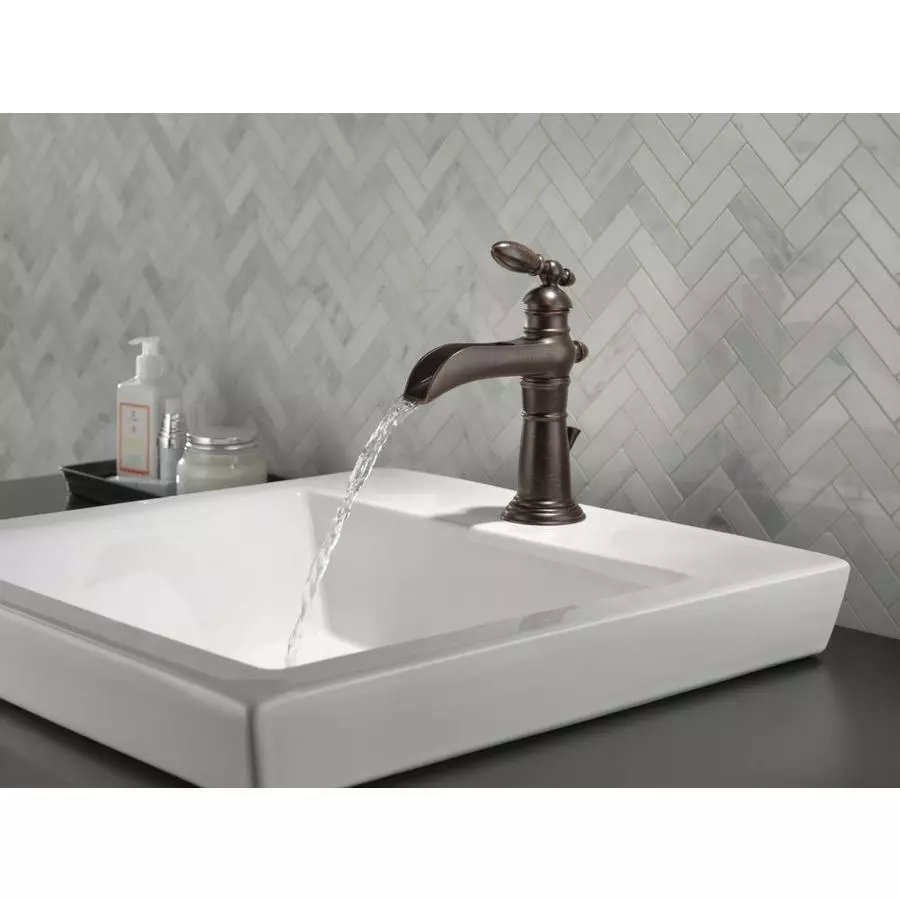 Delta Victorian Venetian Bronze 1-handle Single Hole/4-in Centerset WaterSense Bathroom Sink Faucet With Drain 3 Delta Victorian Venetian Bronze 1-handle Single Hole/4-in Centerset WaterSense Bathroom Sink Faucet With Drain