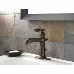 Delta Victorian Venetian Bronze 1-handle Single Hole/4-in Centerset WaterSense Bathroom Sink Faucet With Drain 15 Delta Victorian Venetian Bronze 1-handle Single Hole/4-in Centerset WaterSense Bathroom Sink Faucet With Drain -Bath and Faucet shop 034449599399 09908347 1800x1800