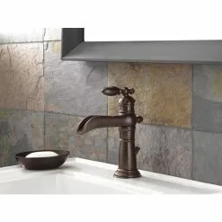 Delta Victorian Venetian Bronze 1-handle Single Hole/4-in Centerset WaterSense Bathroom Sink Faucet With Drain 16 Delta Victorian Venetian Bronze 1-handle Single Hole/4-in Centerset WaterSense Bathroom Sink Faucet With Drain -Bath and Faucet shop 034449599399 09908348 1800x1800