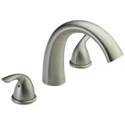 HGTV HOME By Sherwin-Williams Delta 2-Handle Residential Deck Mount Roman Bathtub Faucet