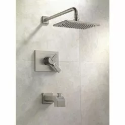 Delta Vero Stainless 1-Handle Bathtub And Shower Faucet -Bath and Faucet shop 034449632553 12171119 1800x1800