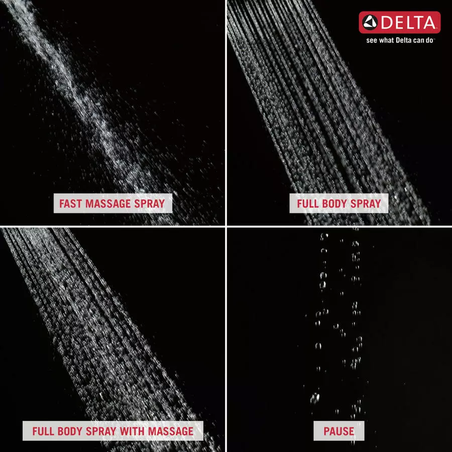 Delta In2ition Venetian Bronze 4-Spray Dual Shower Head 1.75-GPM (6.6-LPM) 20 Delta In2ition Venetian Bronze 4-Spray Dual Shower Head 1.75-GPM (6.6-LPM) - Image 18