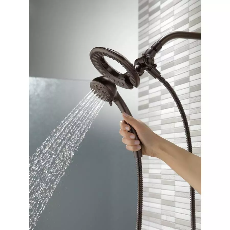 Delta In2ition Venetian Bronze 4-Spray Dual Shower Head 1.75-GPM (6.6-LPM) 18 Delta In2ition Venetian Bronze 4-Spray Dual Shower Head 1.75-GPM (6.6-LPM) - Image 16