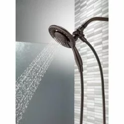 Delta In2ition Venetian Bronze 4-Spray Dual Shower Head 1.75-GPM (6.6-LPM) 33 Delta In2ition Venetian Bronze 4-Spray Dual Shower Head 1.75-GPM (6.6-LPM) -Bath and Faucet shop 034449641067 12170749 1800x1800
