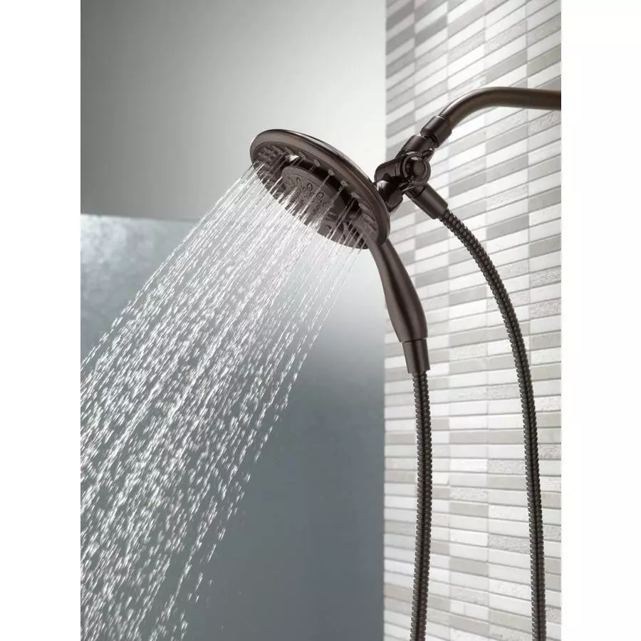 Delta In2ition Venetian Bronze 4-Spray Dual Shower Head 1.75-GPM (6.6-LPM) 16 Delta In2ition Venetian Bronze 4-Spray Dual Shower Head 1.75-GPM (6.6-LPM) - Image 14