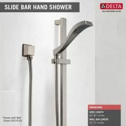 Delta Dryden Champagne Bronze 1-Spray Handheld Shower 1.75-GPM (6.6-LPM) 15 Delta Dryden Champagne Bronze 1-Spray Handheld Shower 1.75-GPM (6.6-LPM) -Bath and Faucet shop 034449642545 12168420 1800x1800