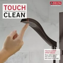 Delta Dryden Champagne Bronze 1-Spray Handheld Shower 1.75-GPM (6.6-LPM) 16 Delta Dryden Champagne Bronze 1-Spray Handheld Shower 1.75-GPM (6.6-LPM) -Bath and Faucet shop 034449642552 12255819 1800x1800