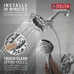 Delta Linden Chrome 1-Handle Shower Faucet 20 Delta Linden Chrome 1-Handle Shower Faucet -Bath and Faucet shop 034449655750 05478154 1800x1800