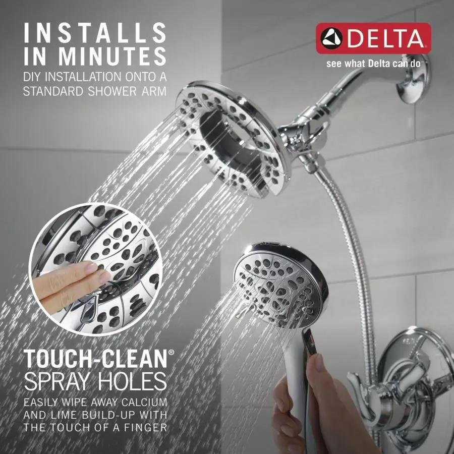 Delta Linden Chrome 1-Handle Shower Faucet 6 Delta Linden Chrome 1-Handle Shower Faucet - Image 4
