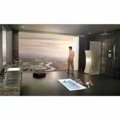 Delta 0.5-in Chrome Universal Shower Arm And Flange -Bath and Faucet shop 034449671644 12171728 1800x1800