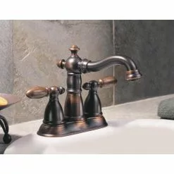 Delta Victorian Venetian Bronze 2-handle 4-in Centerset WaterSense Bathroom Sink Faucet With Drain 12 Delta Victorian Venetian Bronze 2-handle 4-in Centerset WaterSense Bathroom Sink Faucet With Drain -Bath and Faucet shop 034449680660 09888201 1800x1800