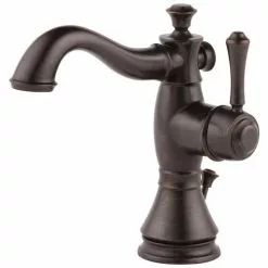 Delta Cassidy Venetian Bronze 1-handle Single Hole WaterSense Bathroom Sink Faucet With Drain -Bath and Faucet shop 034449680875xl 1800x1800