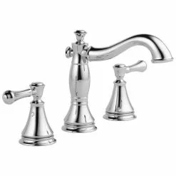 Delta Cassidy Chrome 2-handle Widespread WaterSense Bathroom Sink Faucet With Drain -Bath and Faucet shop 034449681100xl 1800x1800