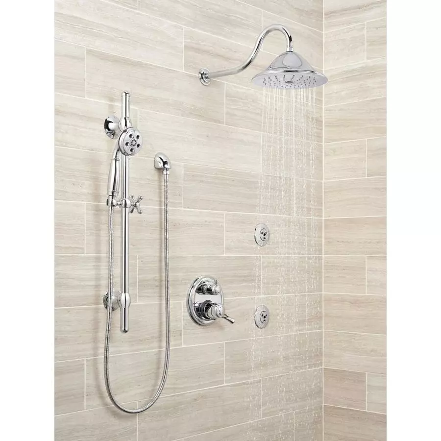 Delta Cassidy Champagne Bronze 1-Spray Rain Shower Head 2.5-GPM (9.5-LPM) 3 Delta Cassidy Champagne Bronze 1-Spray Rain Shower Head 2.5-GPM (9.5-LPM)