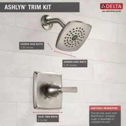 Delta Ashlyn Stainless 1-Handle Shower Faucet -Bath and Faucet shop 034449737265 09961823 1800x1800