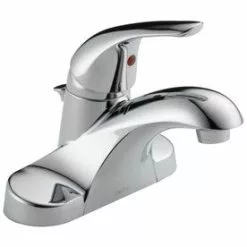 New Lower Price; Delta Foundations Chrome 1-Handle 4-in Centerset WaterSense Bathroom Sink Faucet With Drain