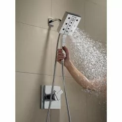 Delta In2ition H2Okinetic Chrome 4-Spray Dual Shower Head 2-GPM (7.6-LPM) -Bath and Faucet shop 034449827546 12330486 1800x1800