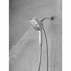 Delta In2ition H2Okinetic Chrome 4-Spray Dual Shower Head 2-GPM (7.6-LPM) -Bath and Faucet shop 034449827546 12330487 1800x1800