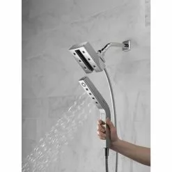 Delta In2ition H2Okinetic Chrome 4-Spray Dual Shower Head 2-GPM (7.6-LPM) -Bath and Faucet shop 034449827546 12330492 1800x1800