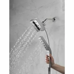 Delta In2ition H2Okinetic Chrome 4-Spray Dual Shower Head 2-GPM (7.6-LPM) -Bath and Faucet shop 034449827546 12330494 1800x1800