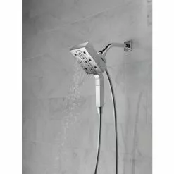 Delta In2ition H2Okinetic Chrome 4-Spray Dual Shower Head 2-GPM (7.6-LPM) -Bath and Faucet shop 034449827546 12330499 1800x1800