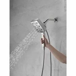Delta In2ition H2Okinetic Chrome 4-Spray Dual Shower Head 2-GPM (7.6-LPM) -Bath and Faucet shop 034449827546 12330502 1800x1800