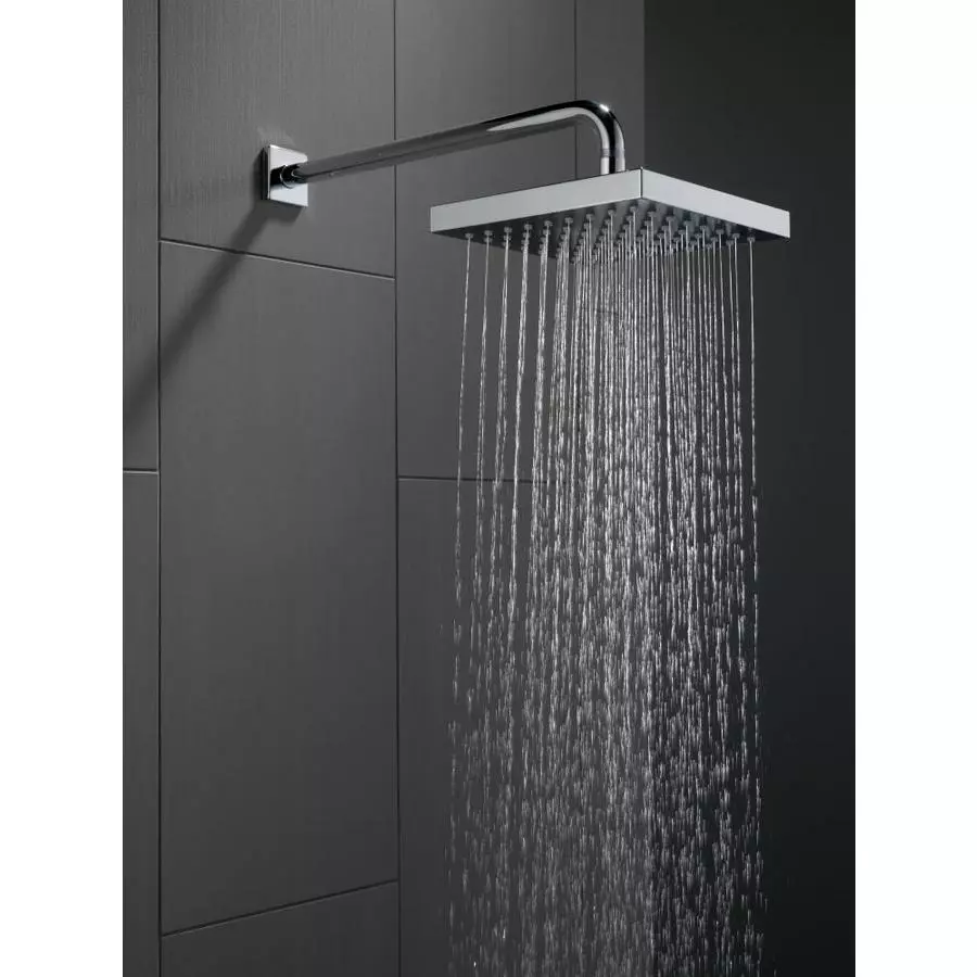 Delta Universal Showering Components Stainless 1-Spray Rain Shower Head 1.75-GPM (6.6-LPM) 6 Delta Universal Showering Components Stainless 1-Spray Rain Shower Head 1.75-GPM (6.6-LPM) - Image 4