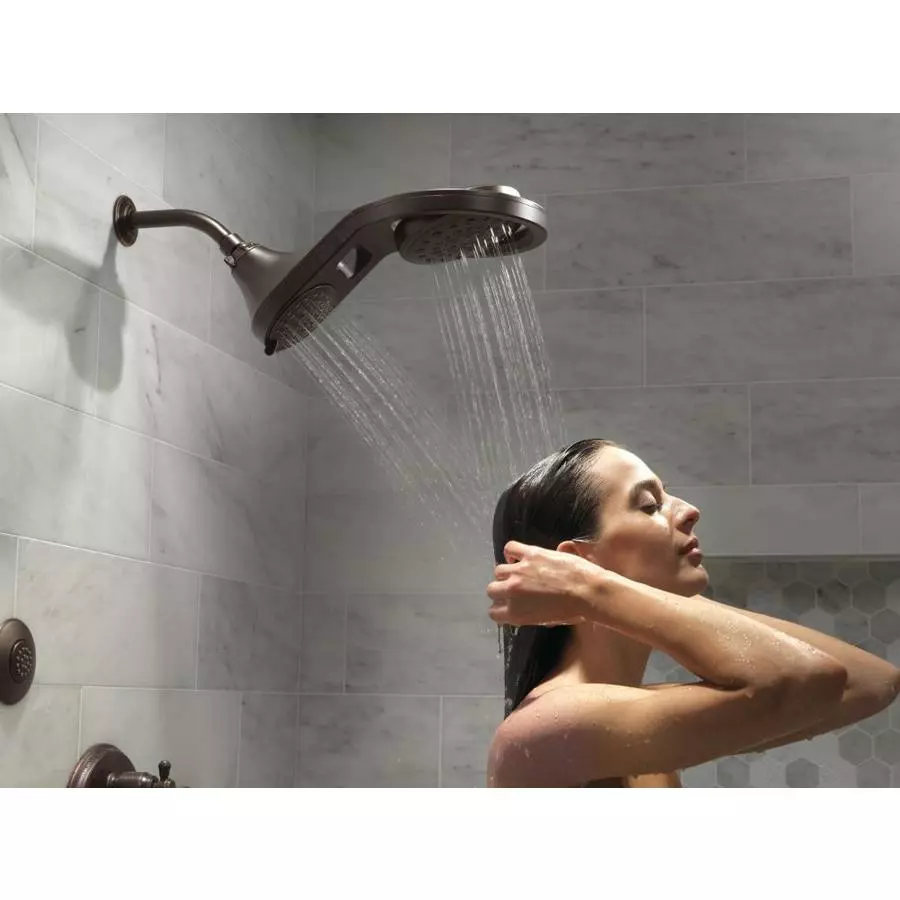 Delta Venetian Bronze 5-Spray Rain Shower Head 1.75-GPM (6.6-LPM) 4 Delta Venetian Bronze 5-Spray Rain Shower Head 1.75-GPM (6.6-LPM) - Image 2