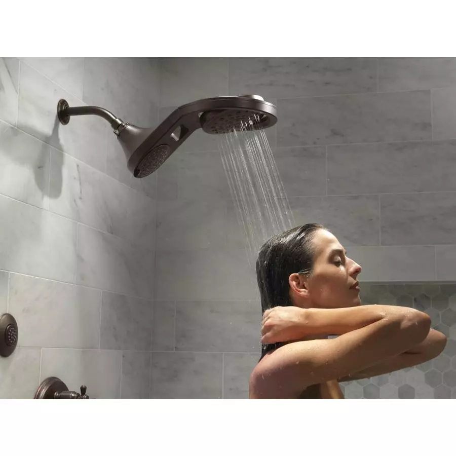 Delta Venetian Bronze 5-Spray Rain Shower Head 1.75-GPM (6.6-LPM) 5 Delta Venetian Bronze 5-Spray Rain Shower Head 1.75-GPM (6.6-LPM) - Image 3