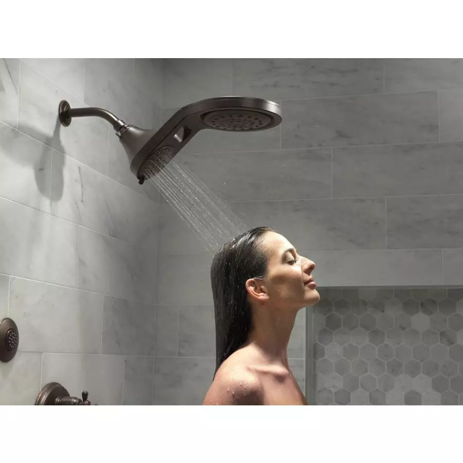 Delta Venetian Bronze 5-Spray Rain Shower Head 1.75-GPM (6.6-LPM) 12 Delta Venetian Bronze 5-Spray Rain Shower Head 1.75-GPM (6.6-LPM) - Image 10