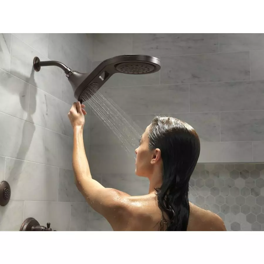 Delta Venetian Bronze 5-Spray Rain Shower Head 1.75-GPM (6.6-LPM) 8 Delta Venetian Bronze 5-Spray Rain Shower Head 1.75-GPM (6.6-LPM) - Image 6