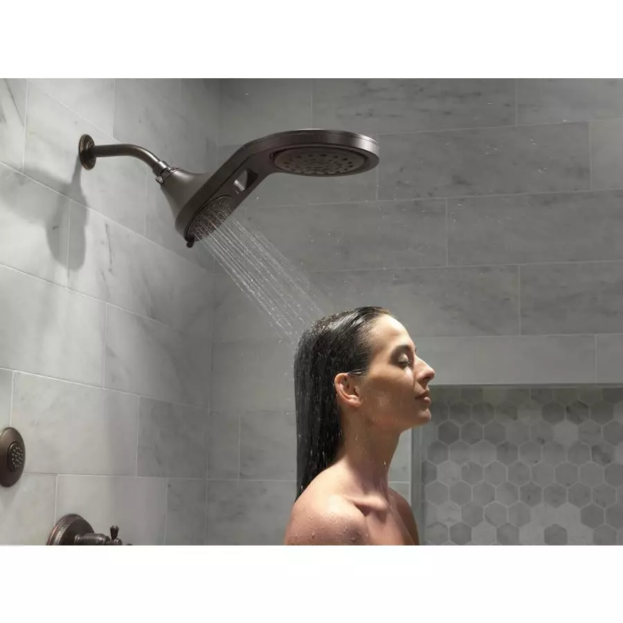 Delta Venetian Bronze 5-Spray Rain Shower Head 1.75-GPM (6.6-LPM) 9 Delta Venetian Bronze 5-Spray Rain Shower Head 1.75-GPM (6.6-LPM) - Image 7