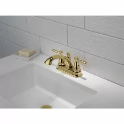 Peerless Bayside Brushed Nickel 2-handle 4-in Centerset WaterSense Bathroom Sink Faucet With Drain -Bath and Faucet shop 034449837910 08221991 1800x1800