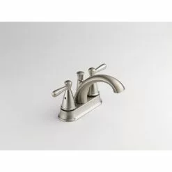 Peerless Bayside Brushed Nickel 2-handle 4-in Centerset WaterSense Bathroom Sink Faucet With Drain -Bath and Faucet shop 034449837927 08312550 1800x1800