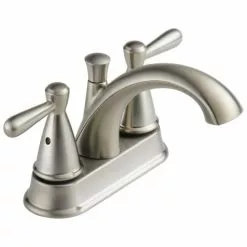 Peerless Bayside Brushed Nickel 2-handle 4-in Centerset WaterSense Bathroom Sink Faucet With Drain -Bath and Faucet shop 034449837927xl 1800x1800