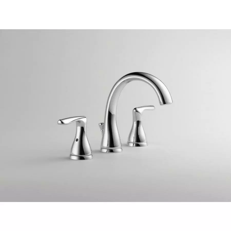 Delta Dulcet Brushed Nickel 2-handle Widespread WaterSense Bathroom Sink Faucet With Drain 8 Delta Dulcet Brushed Nickel 2-handle Widespread WaterSense Bathroom Sink Faucet With Drain - Image 6