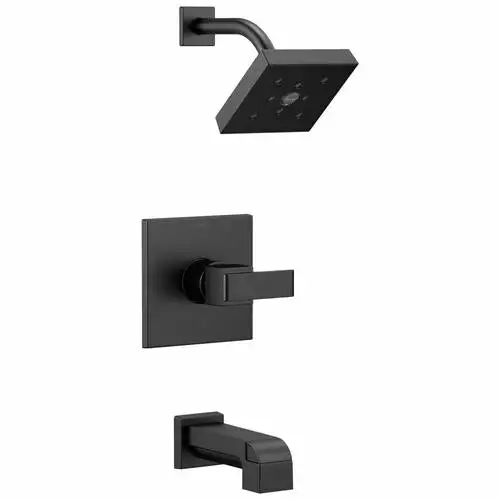 Delta Ara Matte Black 1-Handle Bathtub And Shower Faucet 7 Delta Ara Matte Black 1-Handle Bathtub And Shower Faucet - Image 5
