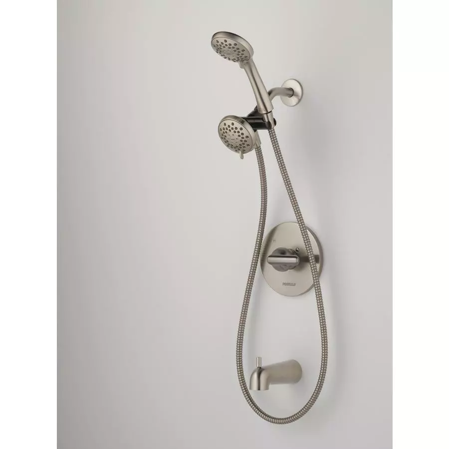 Peerless Dulcet Brushed Nickel 1-Handle Bathtub And Shower Faucet 4 Peerless Dulcet Brushed Nickel 1-Handle Bathtub And Shower Faucet - Image 2