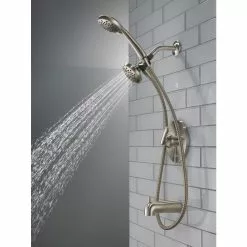Peerless Dulcet Brushed Nickel 1-Handle Bathtub And Shower Faucet 22 Peerless Dulcet Brushed Nickel 1-Handle Bathtub And Shower Faucet -Bath and Faucet shop 034449842556 10710971 1800x1800