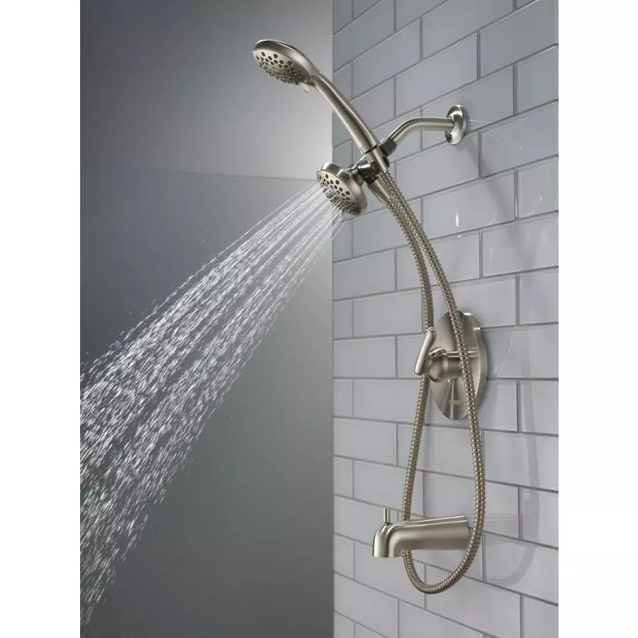 Peerless Dulcet Brushed Nickel 1-Handle Bathtub And Shower Faucet 7 Peerless Dulcet Brushed Nickel 1-Handle Bathtub And Shower Faucet - Image 5