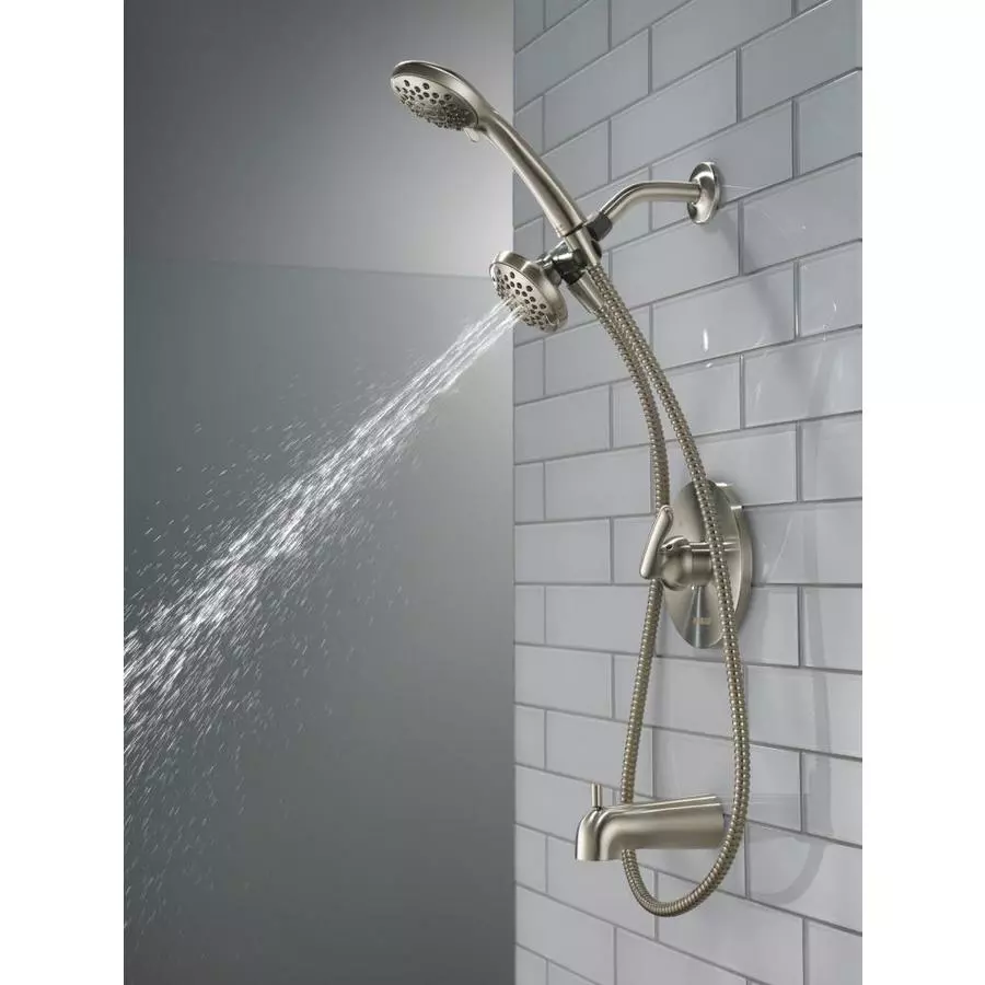 Peerless Dulcet Brushed Nickel 1-Handle Bathtub And Shower Faucet 8 Peerless Dulcet Brushed Nickel 1-Handle Bathtub And Shower Faucet - Image 6
