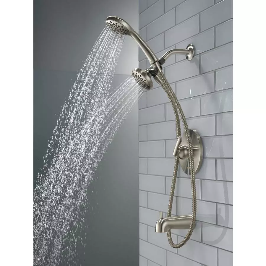 Peerless Dulcet Brushed Nickel 1-Handle Bathtub And Shower Faucet 12 Peerless Dulcet Brushed Nickel 1-Handle Bathtub And Shower Faucet - Image 10