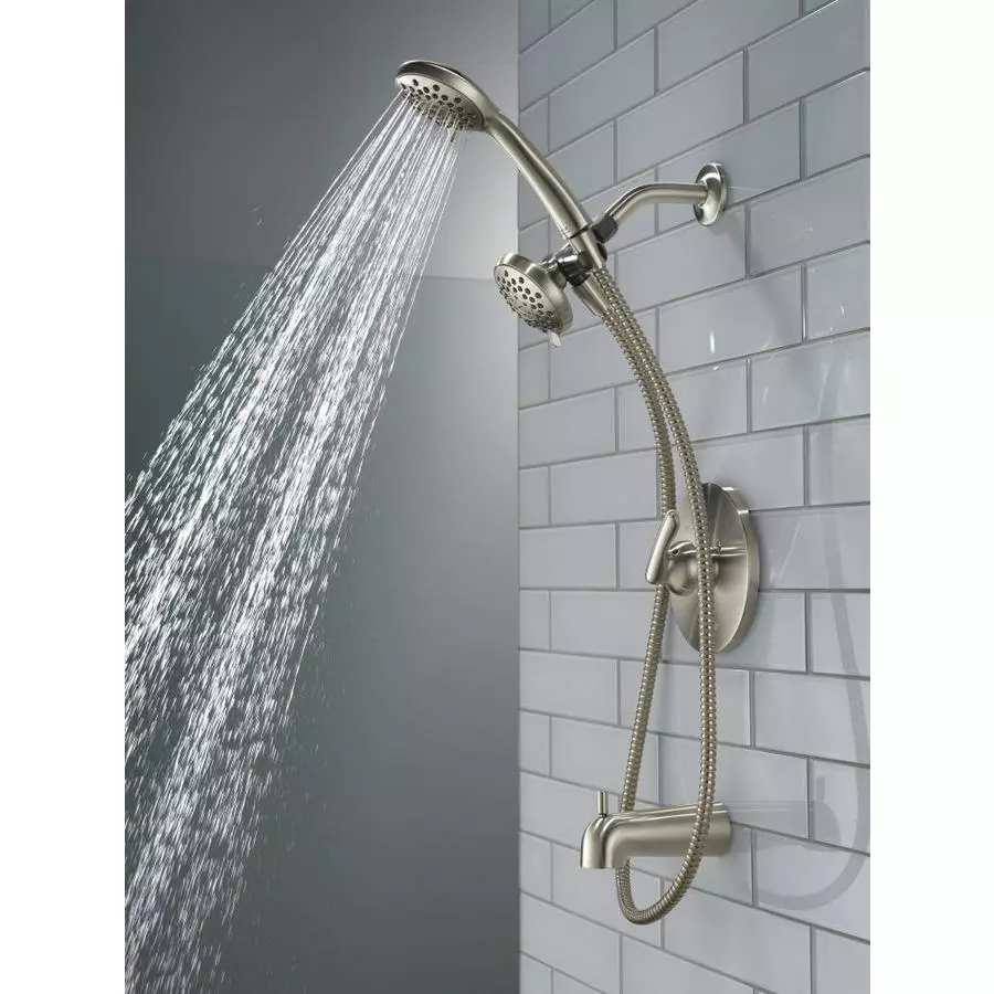 Peerless Dulcet Brushed Nickel 1-Handle Bathtub And Shower Faucet 13 Peerless Dulcet Brushed Nickel 1-Handle Bathtub And Shower Faucet - Image 11